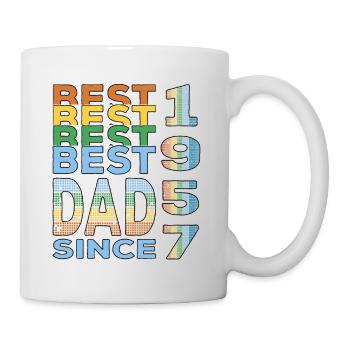Best dad in the world since 1957 Father's Day birthday - Mug - white - Right