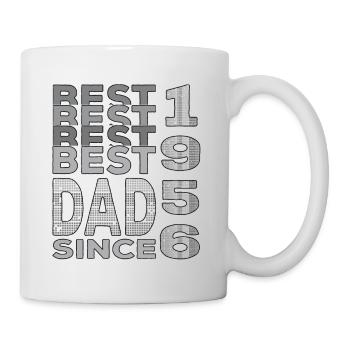 Bester Papa der Welt seit 1956 Vatertag Geburtstag - Tasse - Weiß - Rechts