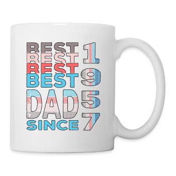 Best dad in the world since 1957 Father's Day birthday - Mug - white - Right