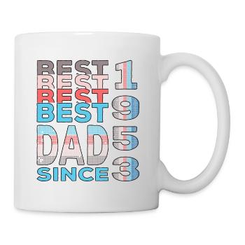 Best dad in the world since 1953 Father's Day - Mug - white - Right