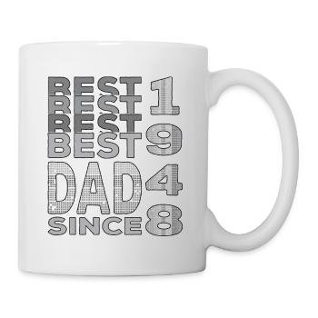 Best dad in the world since 1948 Father's Day - Mug - white - Right