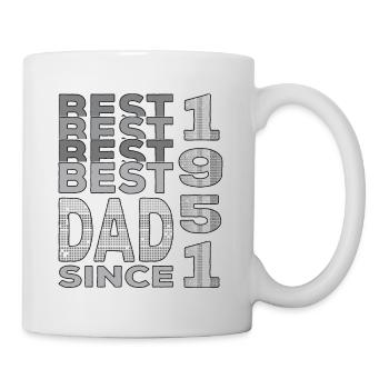 Bester Papa der Welt seit 1951 Vatertag - Tasse - Weiß - Rechts