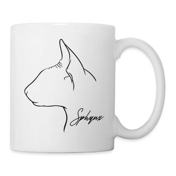 Sphynx Profile Cat Cat Wilsigns - Mug - white - Right