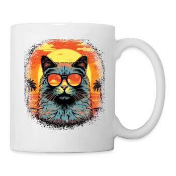 Avacato Jokes House Cat Pet Cat Cat Face Tshirts - Mug - white - Right