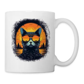 cat owner funny sayings valentines day cat lover - Tasse - Weiß - Rechts