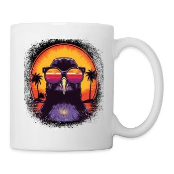 Quote DJ Funny Sayings Dancing Penguin Bird Dance - Mug - white - Right