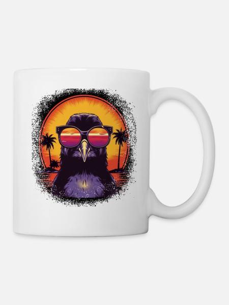 quote dj funny sayings dancing penguin bird dance - Tasse - Weiß