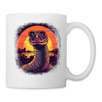 gifts shirts for snake snake women funny - Tasse - Weiß - Rechts