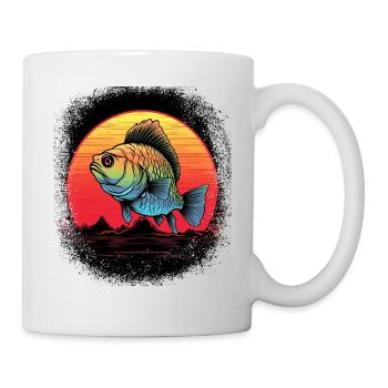 sayings animation bite me fishing tshirts sea - Tasse - Weiß - Rechts