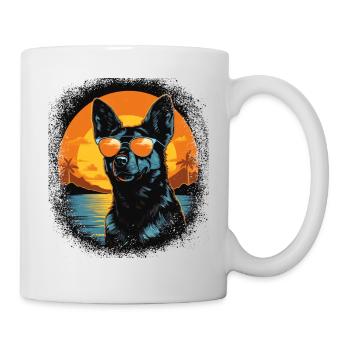 dog friendly animal rights dogwalking beagle love - Mug - white - Right