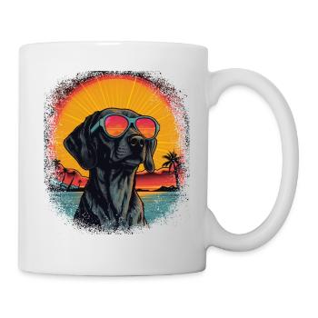 Beagle Dog Lover Gift Idea Mammal Dog Paw Funny - Mug - white - Right
