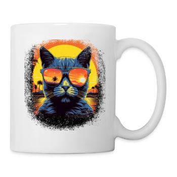 avocados statement big cat animal love - Tasse - Weiß - Rechts