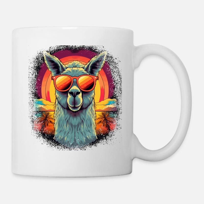animal love cool beach happy birthday present idea - Tasse - Weiß