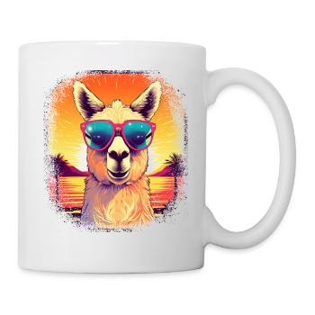 drôle de dire lama chemise cool geek génial budhist - Mug blanc - blanc - Droite