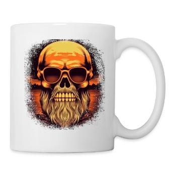 humor sayings present bearded mustache bear - Mug - white - Right