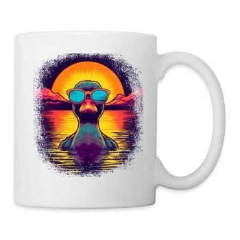 Geese Rubber Duck Bath Toys Present Idea Love - Mug - white - Right