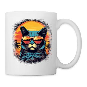 House Cat Black Cat Hoodies and Sweatshirts - Mug - white - Right