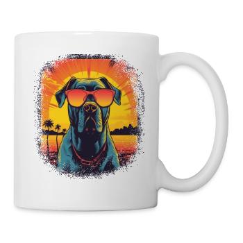 animal welfare mammal joke beagle shirt - Tasse - Weiß - Rechts