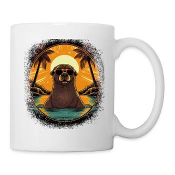 Drôles de dictons Otter Animal Lover Lover Concept Présent - Mug blanc - blanc - Droite