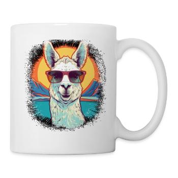 Funny Birthday Present Camelidae Beach - Mug - white - Right