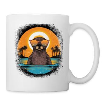 Humoristique Bar Couleurs Heureux Présent Idée Animaux Cadeau - Mug blanc - blanc - Droite