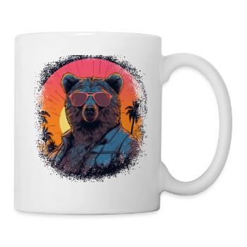 Idée cadeau d’anniversaire Ours polaire Panda Ours - Mug blanc - blanc - Droite