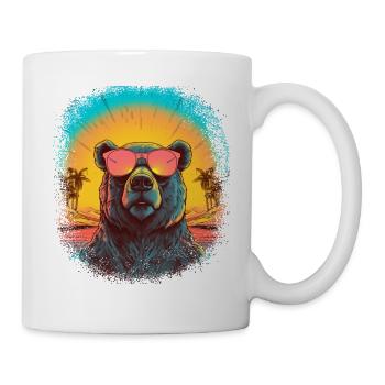 birthday present present idea gift growler panda - Tasse - Weiß - Rechts