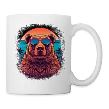 mammal panda birthday animal quote bday brown bear - Tasse - Weiß - Rechts