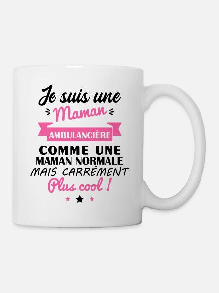 maman ambulancière, cadeau fête des mères - Mug blanc - blanc