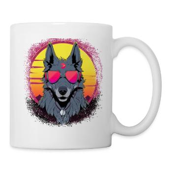 mammal dog lover animal rights beagle father - Tasse - Weiß - Rechts