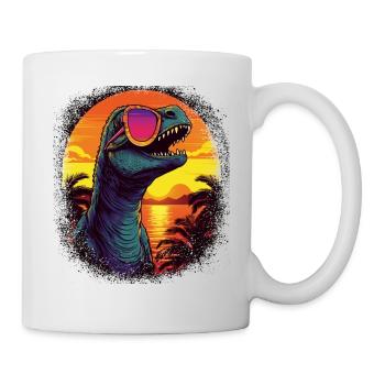 awesome present trex sayings dino boys - Tasse - Weiß - Rechts