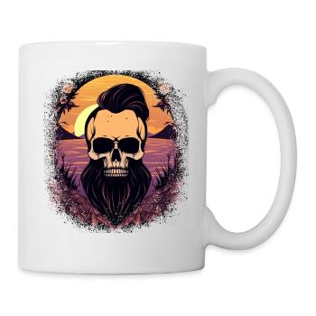 happy beard lives matter beard length - Tasse - Weiß - Rechts