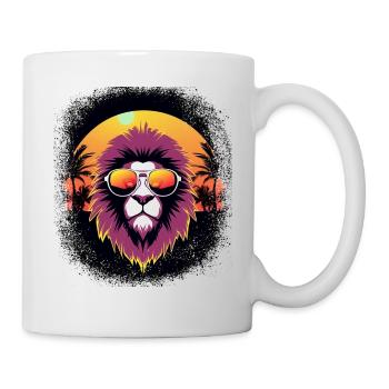 god church big doodlebug born 1979 lion dog - Tasse - Weiß - Rechts