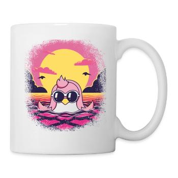 funny sayings cool duckling joke birthday - Tasse - Weiß - Rechts