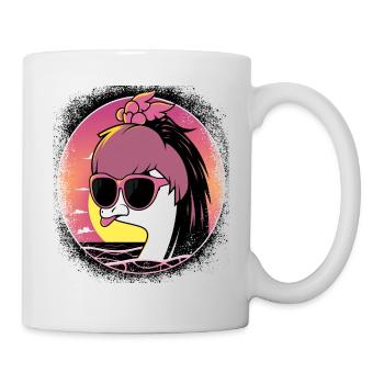 present idea birthday present baby duck love - Tasse - Weiß - Rechts