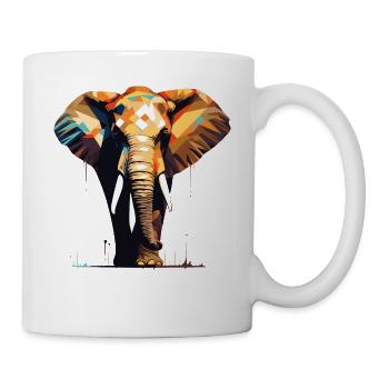 Éléphant majestueux - Mug blanc - blanc - Droite