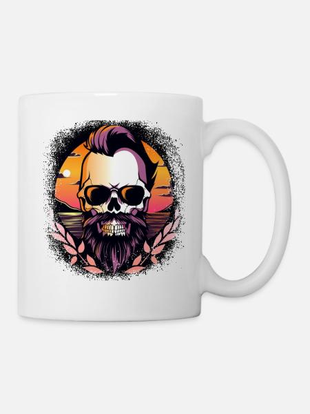 blagues câlins mieux mal usé barbe d’entraîneur génial - Mug blanc - blanc