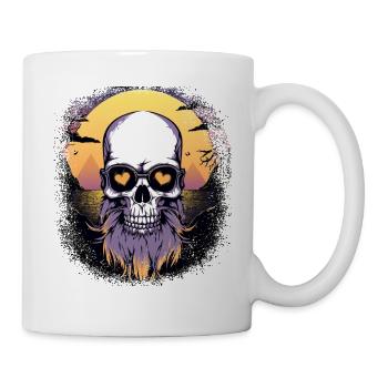 fun earloop bday man humor father mustache - Tasse - Weiß - Rechts