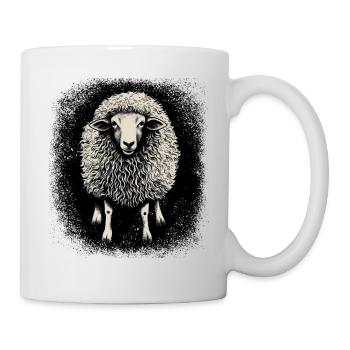Déclaration Humour Moutons nés en novembre Idée cadeau - Mug blanc - blanc - Droite