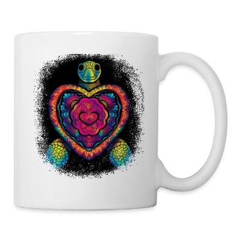 Déclaration LGBTQI et Gift Gay Rights Heart - Mug blanc - blanc - Droite