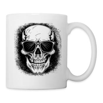 back skeleton costume gifts fuck you death - Mug - white - Right