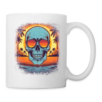Statement Biker Shirt Geek Death - Mug - white - Right