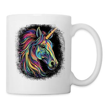 Blagues de Noël à cornes blanches cool - Mug blanc - blanc - Droite