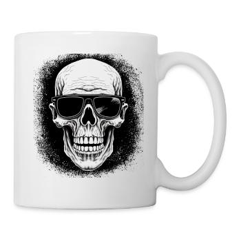 anniversaire dessin motard chemise dabbing - Mug blanc - blanc - Droite