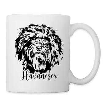 Havanese Dog Portrait Dog Wilsigns - Mug - white - Right