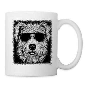dogs dog lover mammal dog love dogwalking - Tasse - Weiß - Rechts