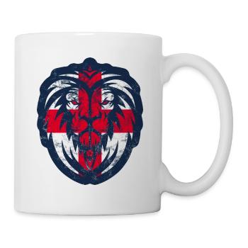 ENGLAND LÖWENKOPF ST. GEORGE KREUZ - Tasse - Weiß - Rechts
