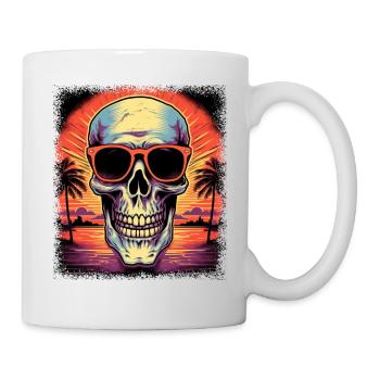 Joke Skateboarding Board Anatomy - Mug - white - Right