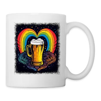 Années 1960 Child Peace Sign Funky Hippy - Mug blanc - blanc - Droite