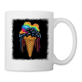 Joke Funny Quote Hippie Festival Bday Love Heart - Mug - white - Right